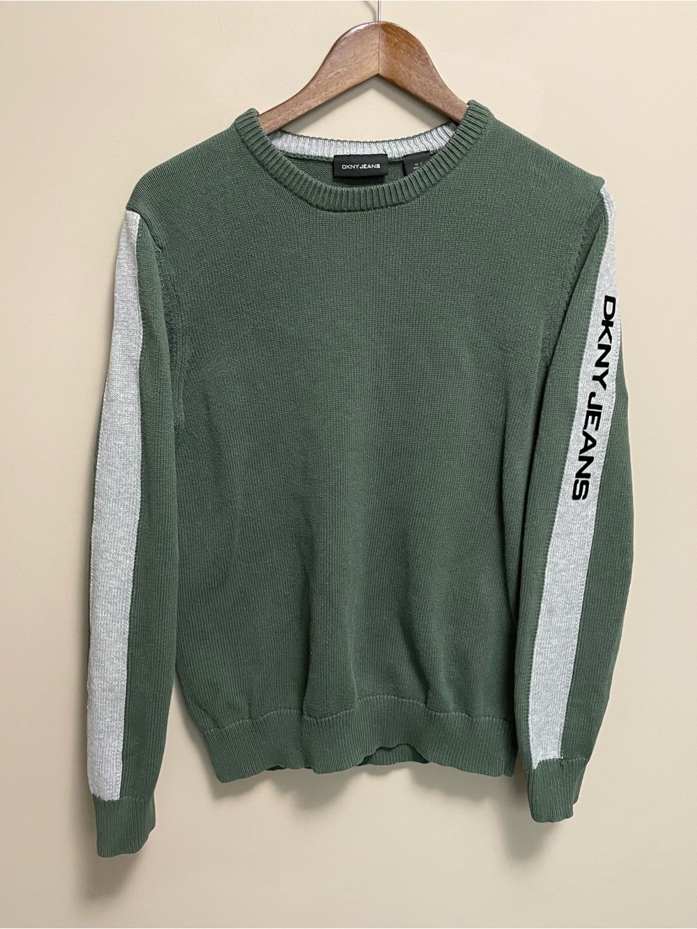 DKNY Jeans Y2K Green Crewneck Sweater Women’s Small
